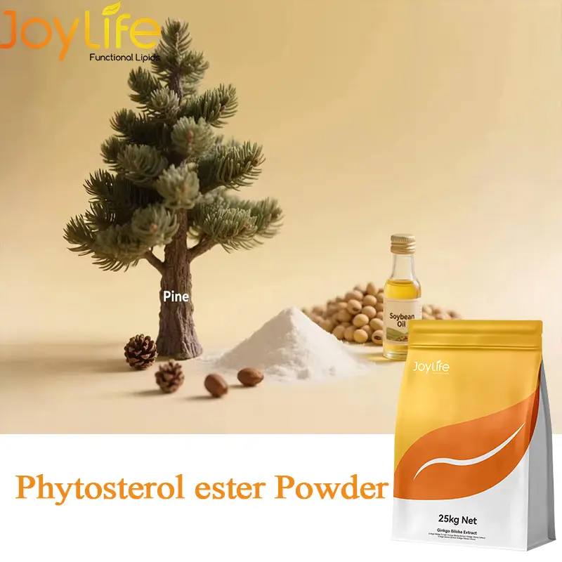 70% Phytosterol Ester Micro-encapsulation Powder (CWS), Formulación dispersable en agua Éster de fitosterol, Fuente de pino PSE 70%, soluble en agua No GMO Phytosterol éster