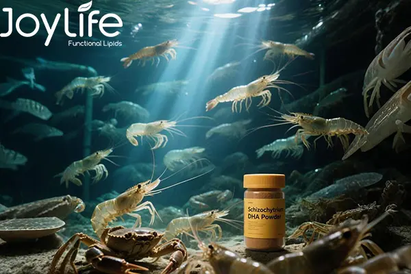 Schizochytrium en polvo (DHA20 %) grado de alimentación, Schizochytrium algas en polvo, Omega-3 DHA 20% en polvo, Schizochytrium algas DHA polvo