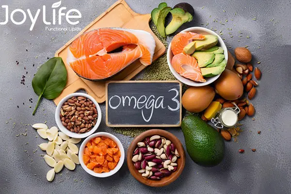 Aceite natural omega-3, vegano omega-3 en polvo, omega-3 productos de la familia, aceite de linaza en polvo, aceite de algas DHA